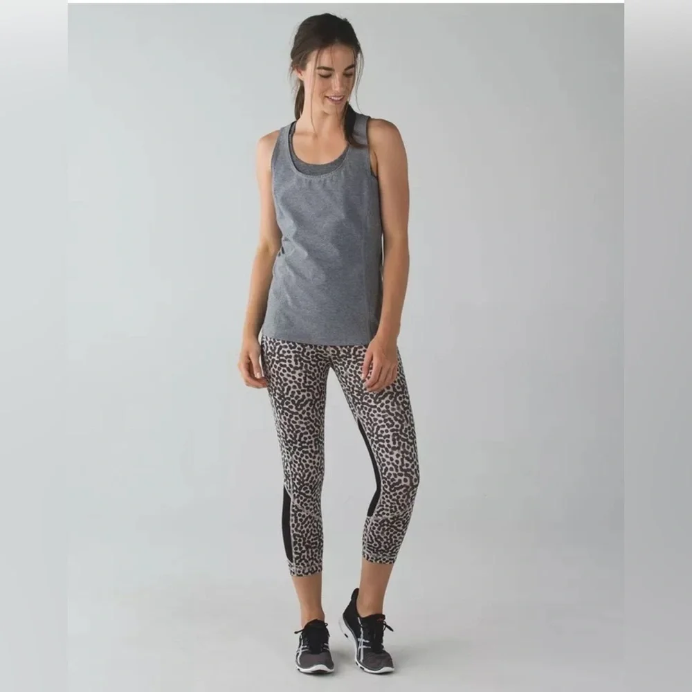 Lululemon pace rival crop mid rise leggings size 6 - Picture 2 of 11